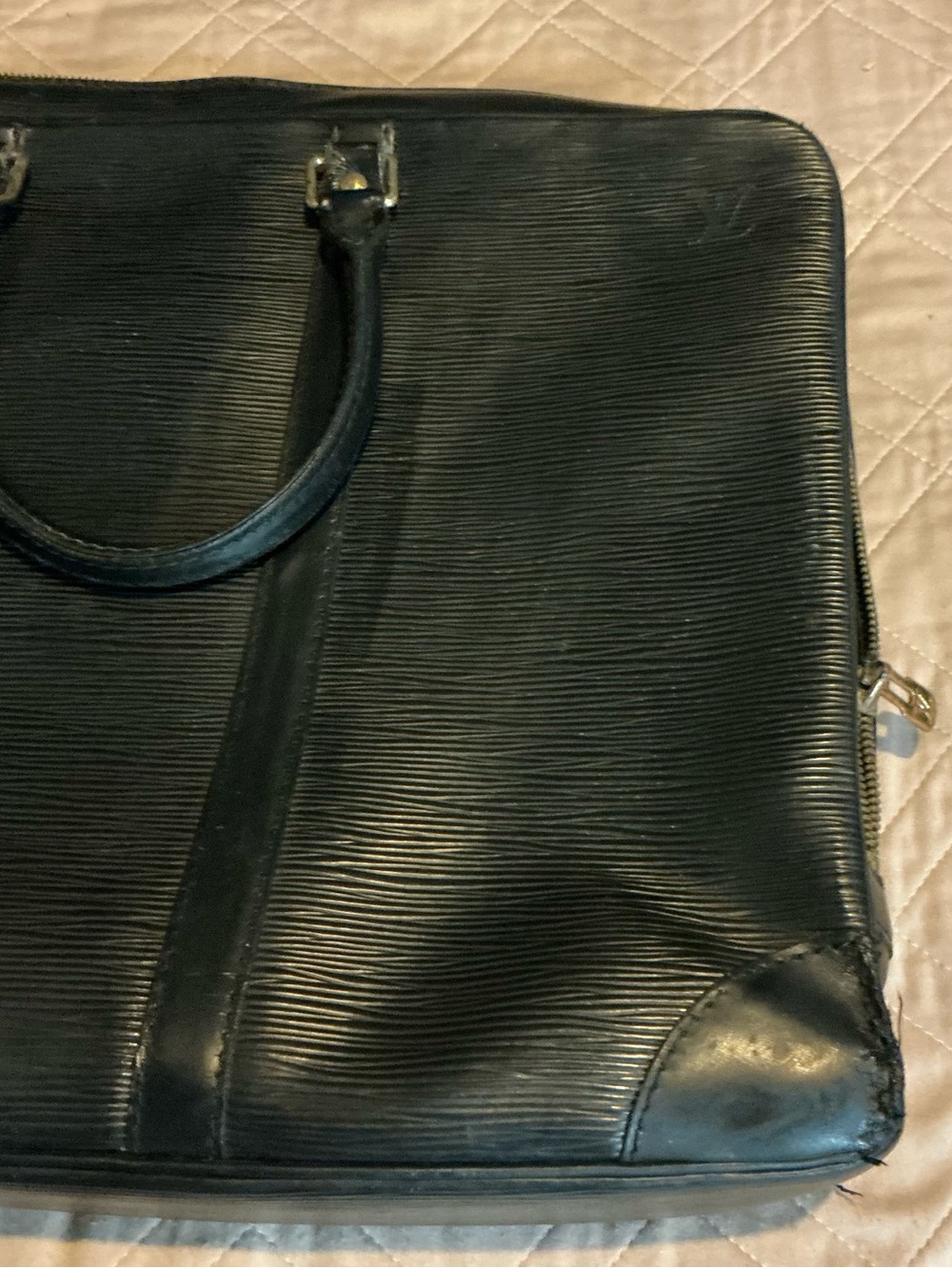 Louis Vuitton Porte-Documents Briefcase – Black Epi Leather | Vintage 👀 - Picture 6 of 15